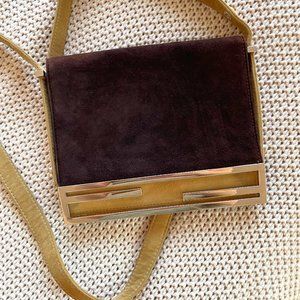 AUTHENTIC Fendi Suede Crossbody Bag